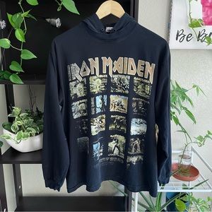 Beautifully Faded Vintage Iron Maiden Hoodie